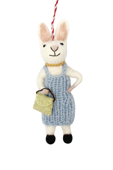 Easter Bunny with Handbag Decoration